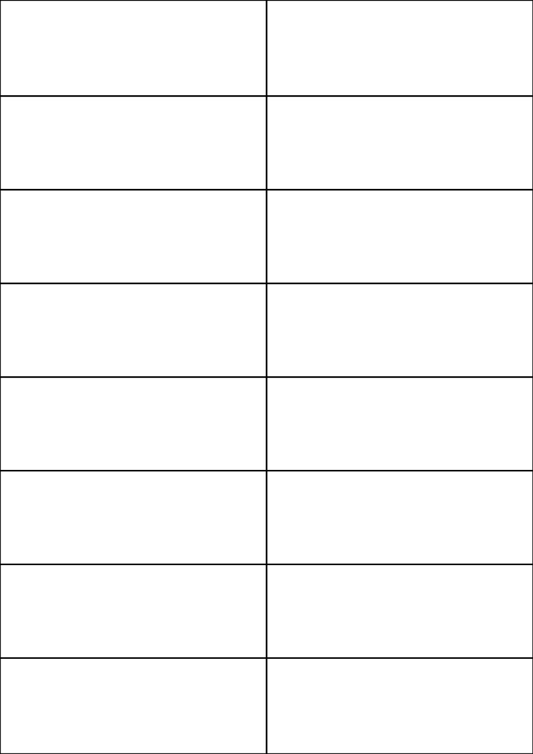 Rectangle Sticker Labels 105mm x 36.9mm