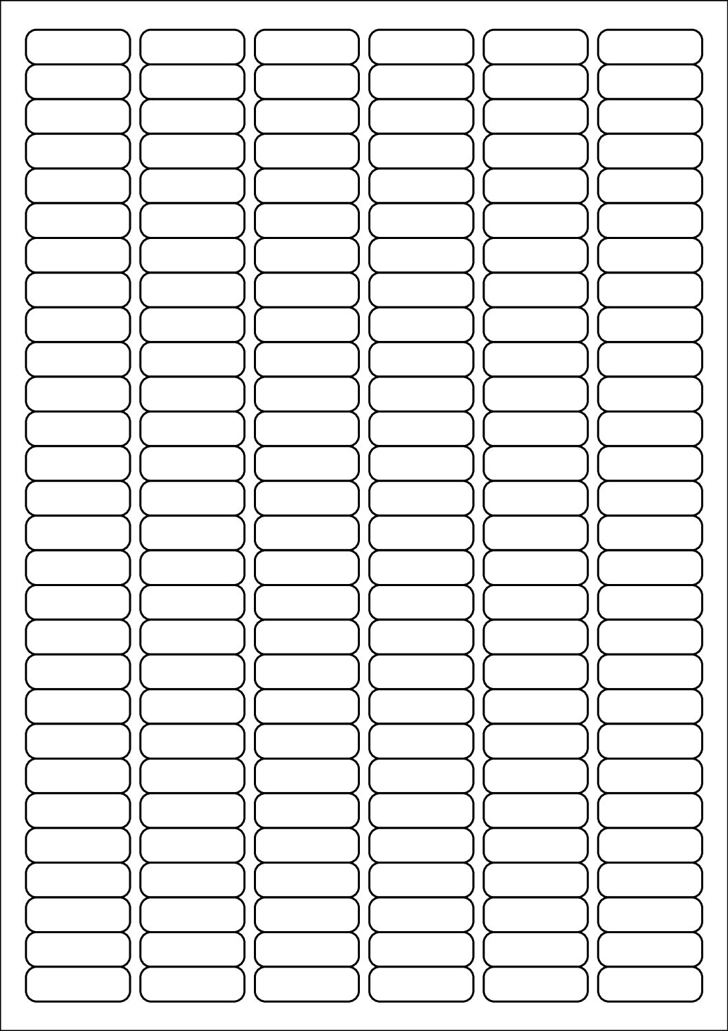 Rectangle Sticker Labels 30mm x 10mm