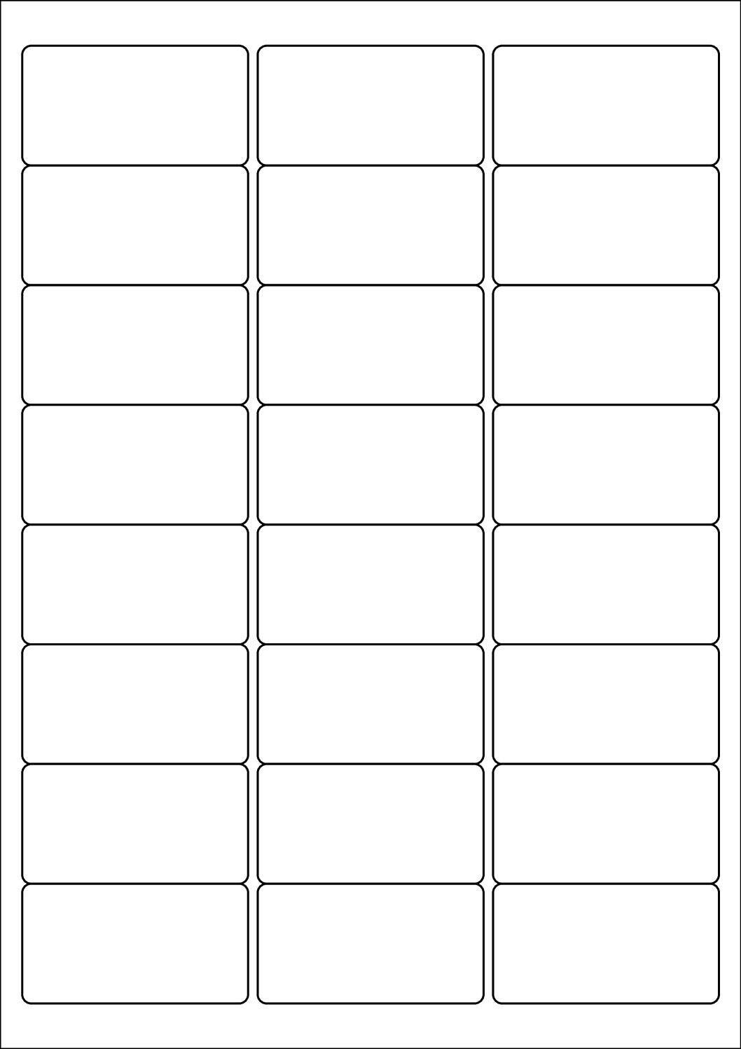 Rectangle Sticker Labels 64mm x 33.9mm