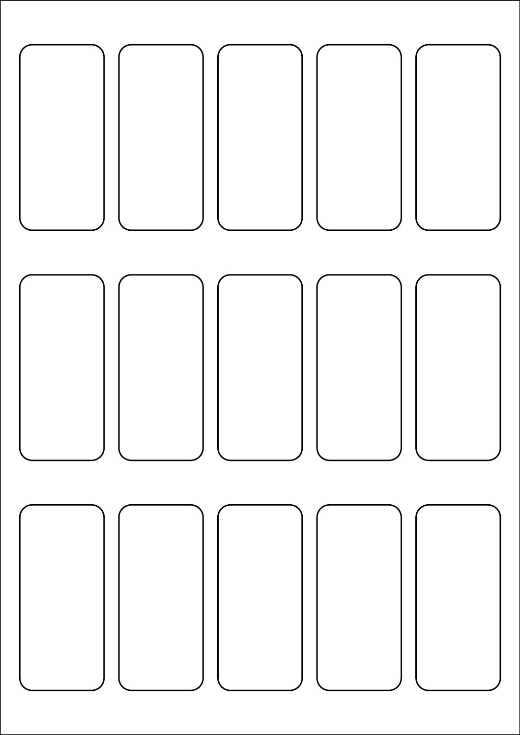 Rectangle Sticker Labels 75mm x 34mm