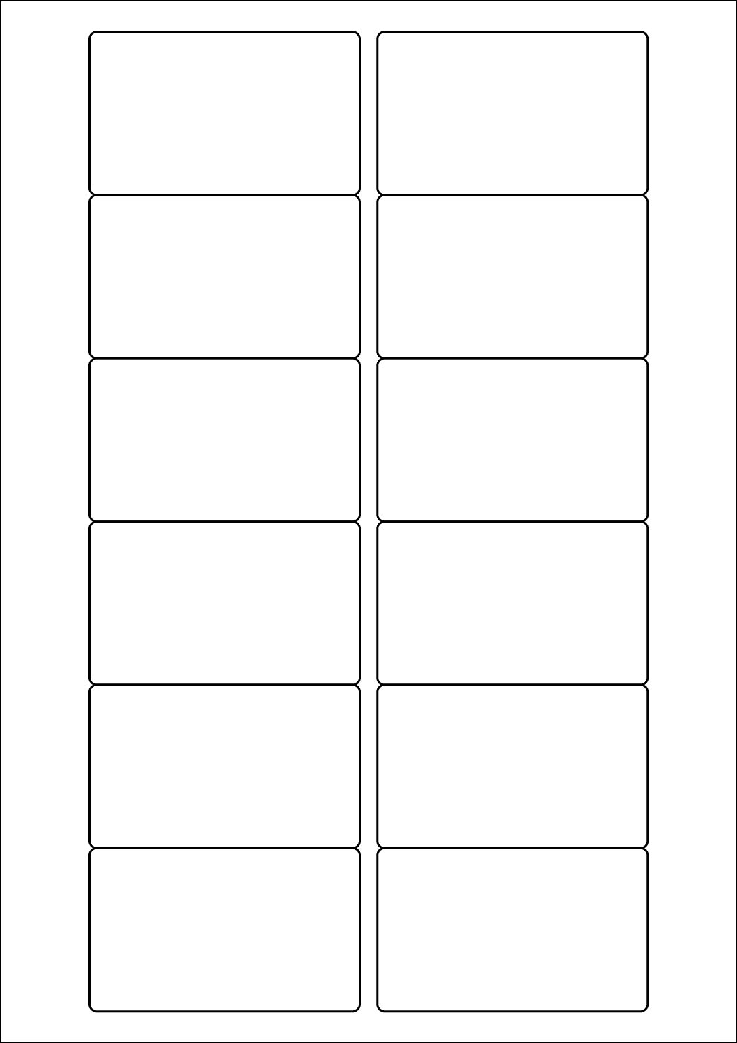 Rectangle Sticker Labels 77mm x 46.5mm