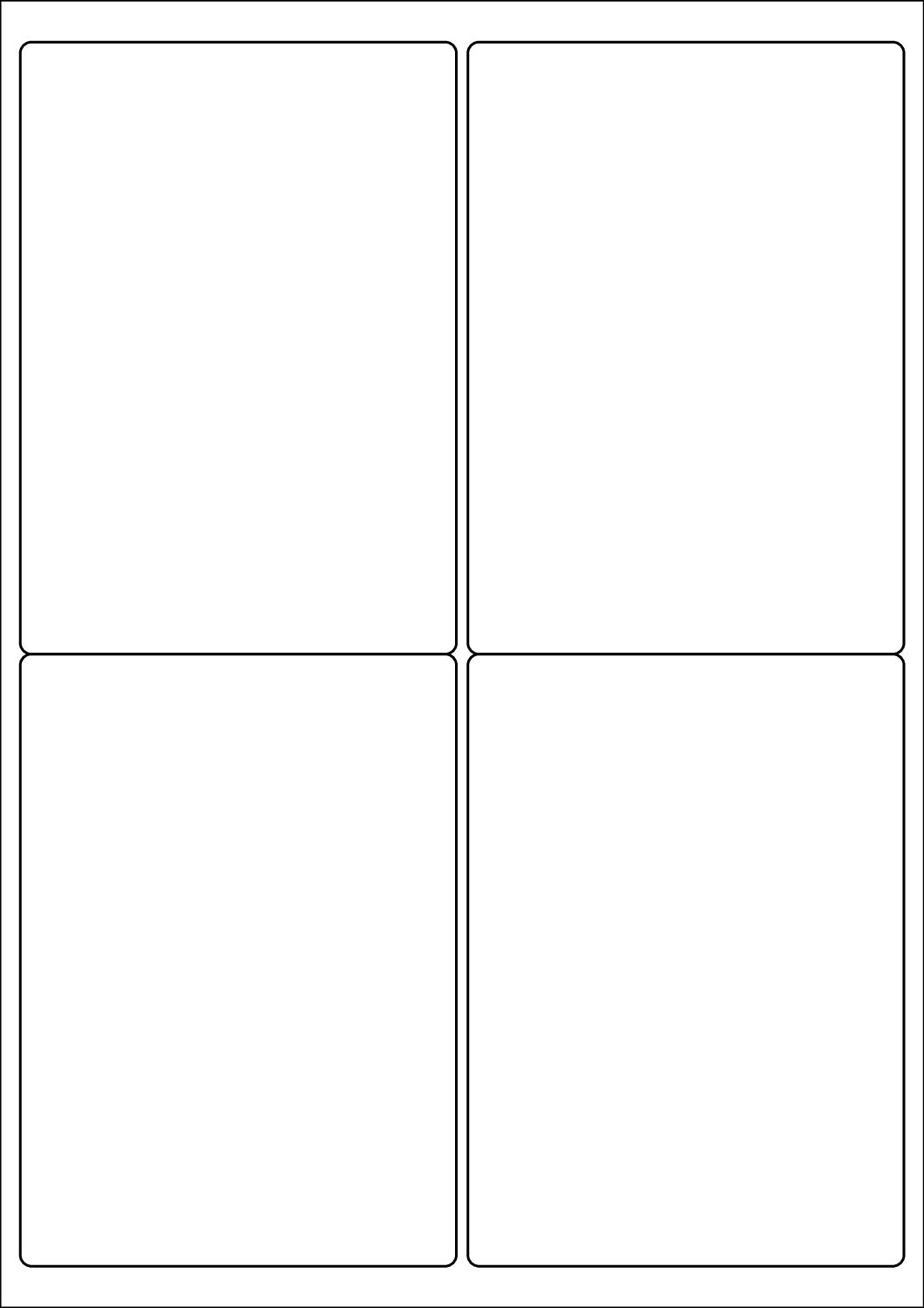 Rectangle Sticker Labels 139mm x 99.1mm