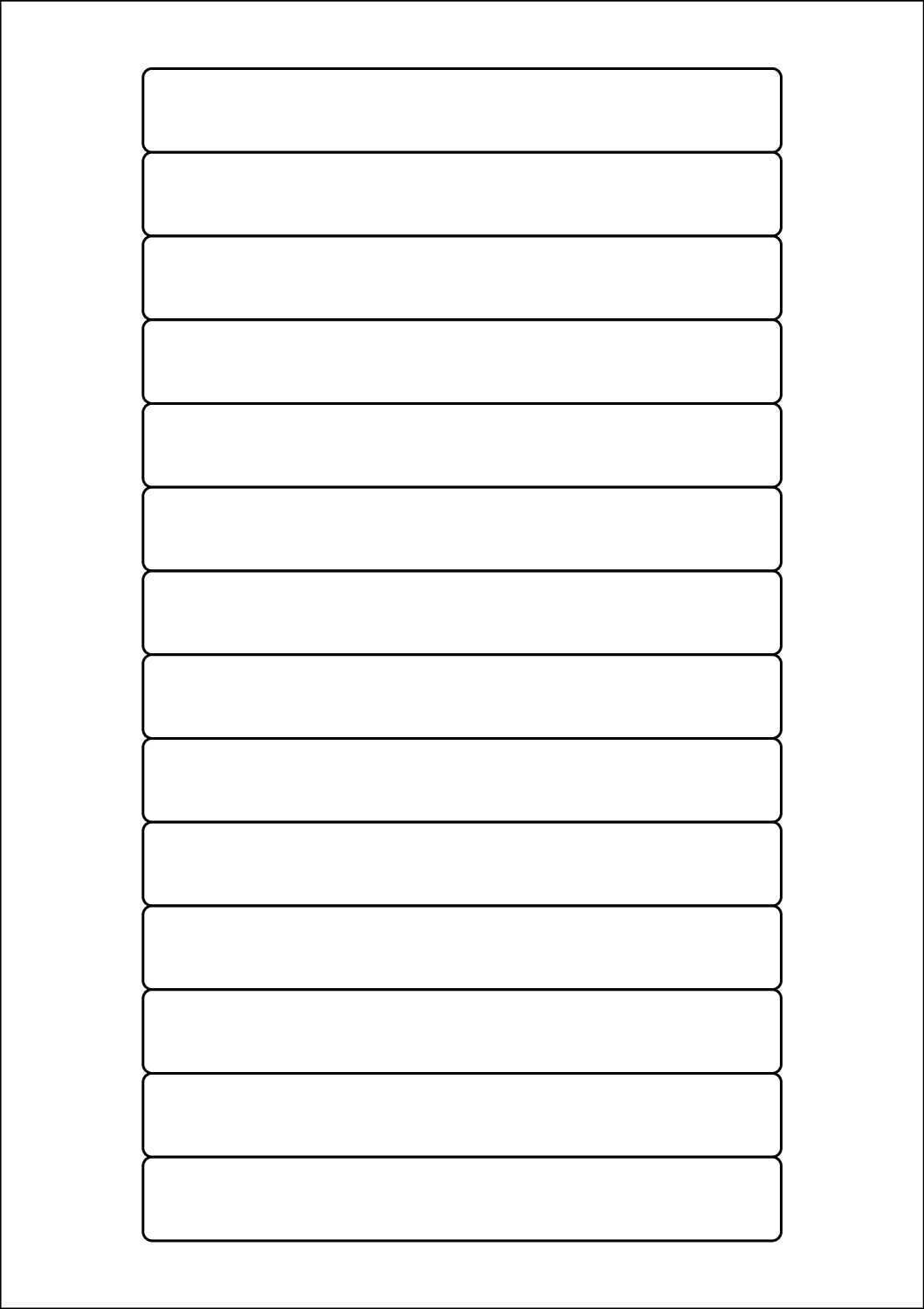 Rectangle Sticker Labels 145mm x 19mm