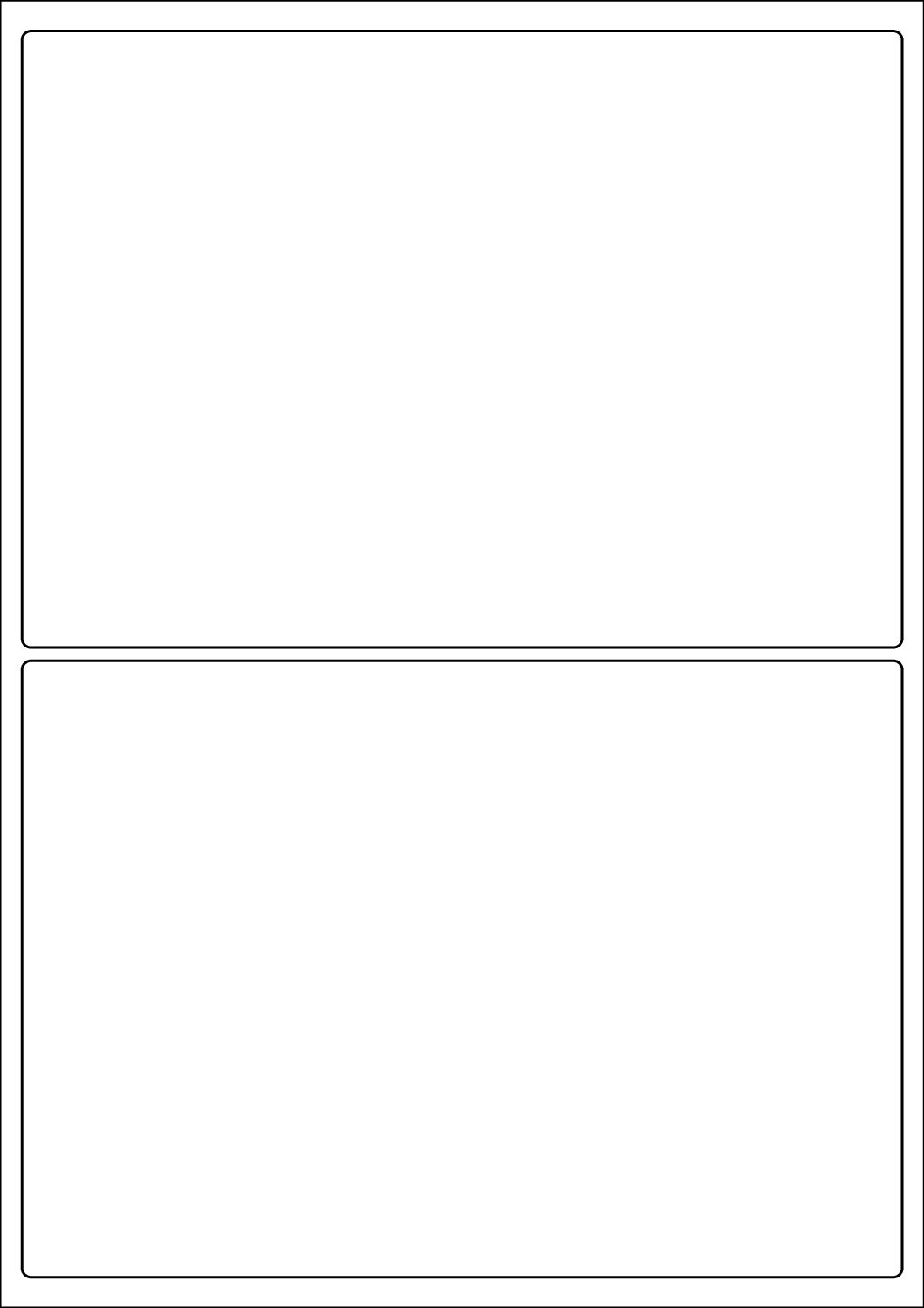 Rectangle Sticker Labels 200mm x 140mm