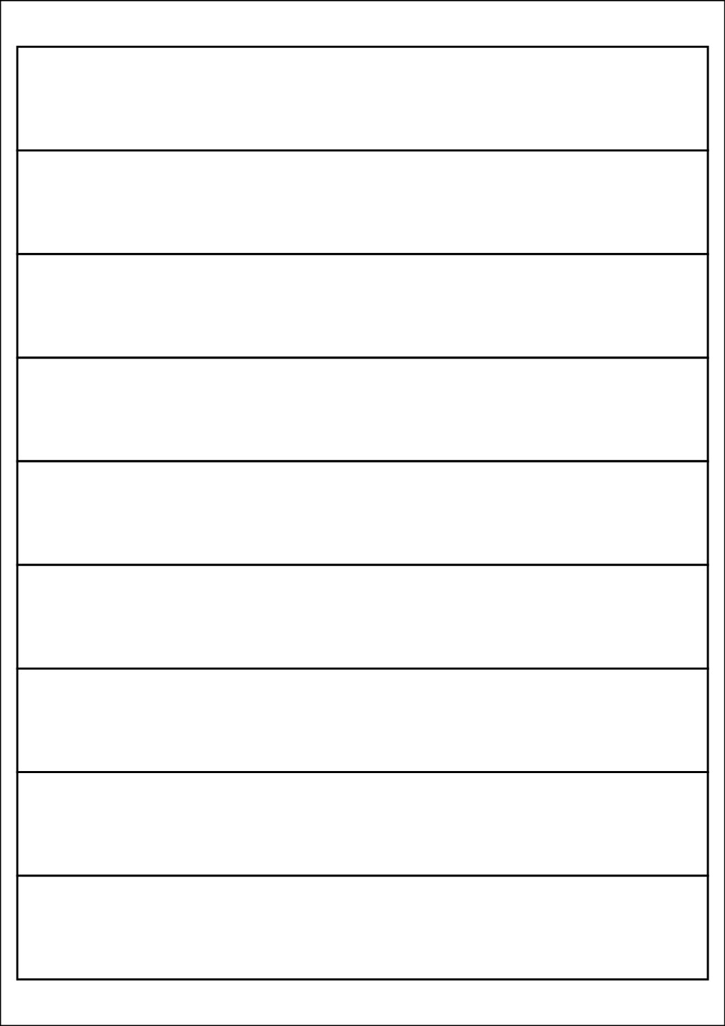 Rectangle Sticker Labels 200mm x 30mm