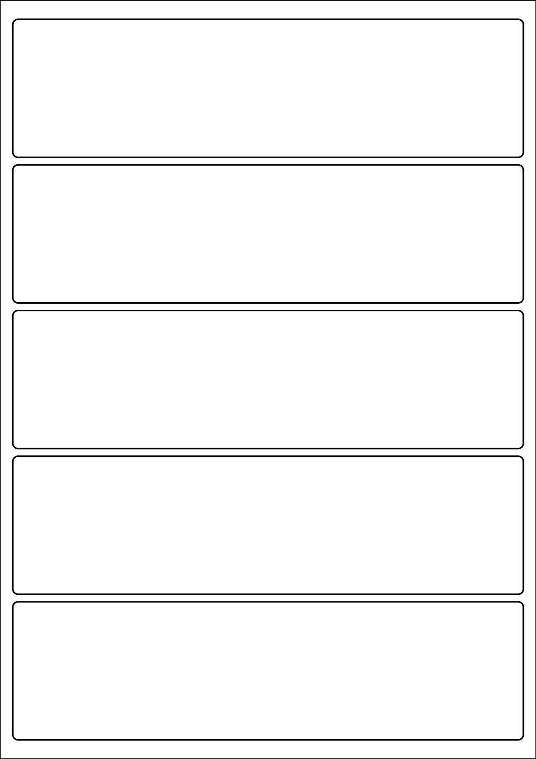 Rectangle Sticker Labels 200mm x 54mm