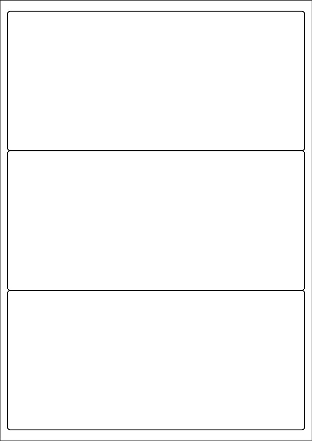 Rectangle Sticker Labels 200mm x 94mm