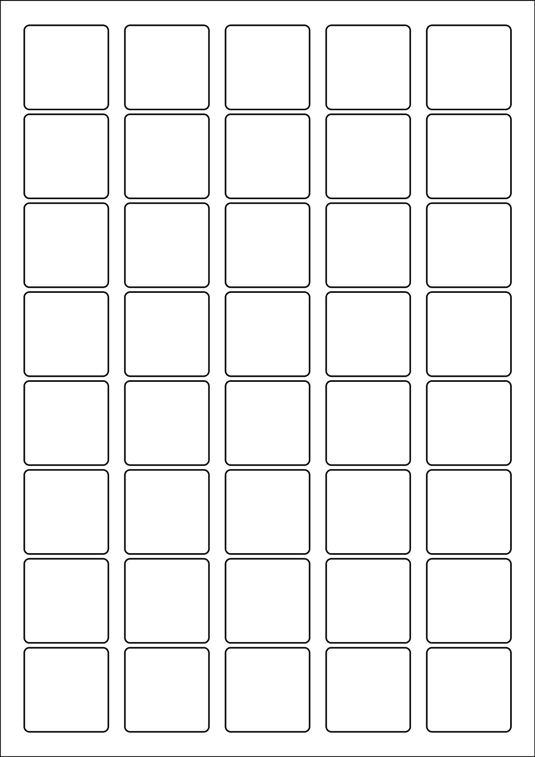 Square Sticker Labels 33mm x 33mm