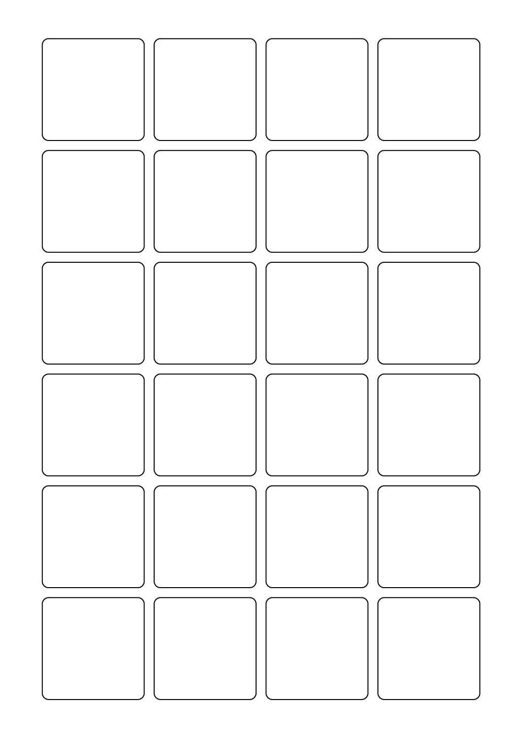 Square Sticker Labels 41mm x 41mm