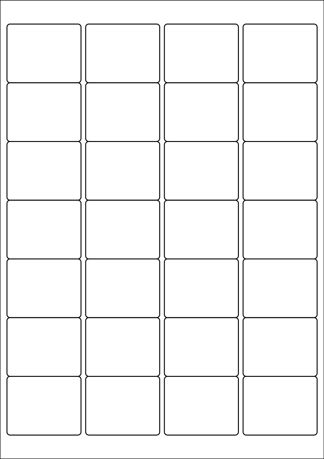 Rectangle Sticker Labels 48mm x 38mm