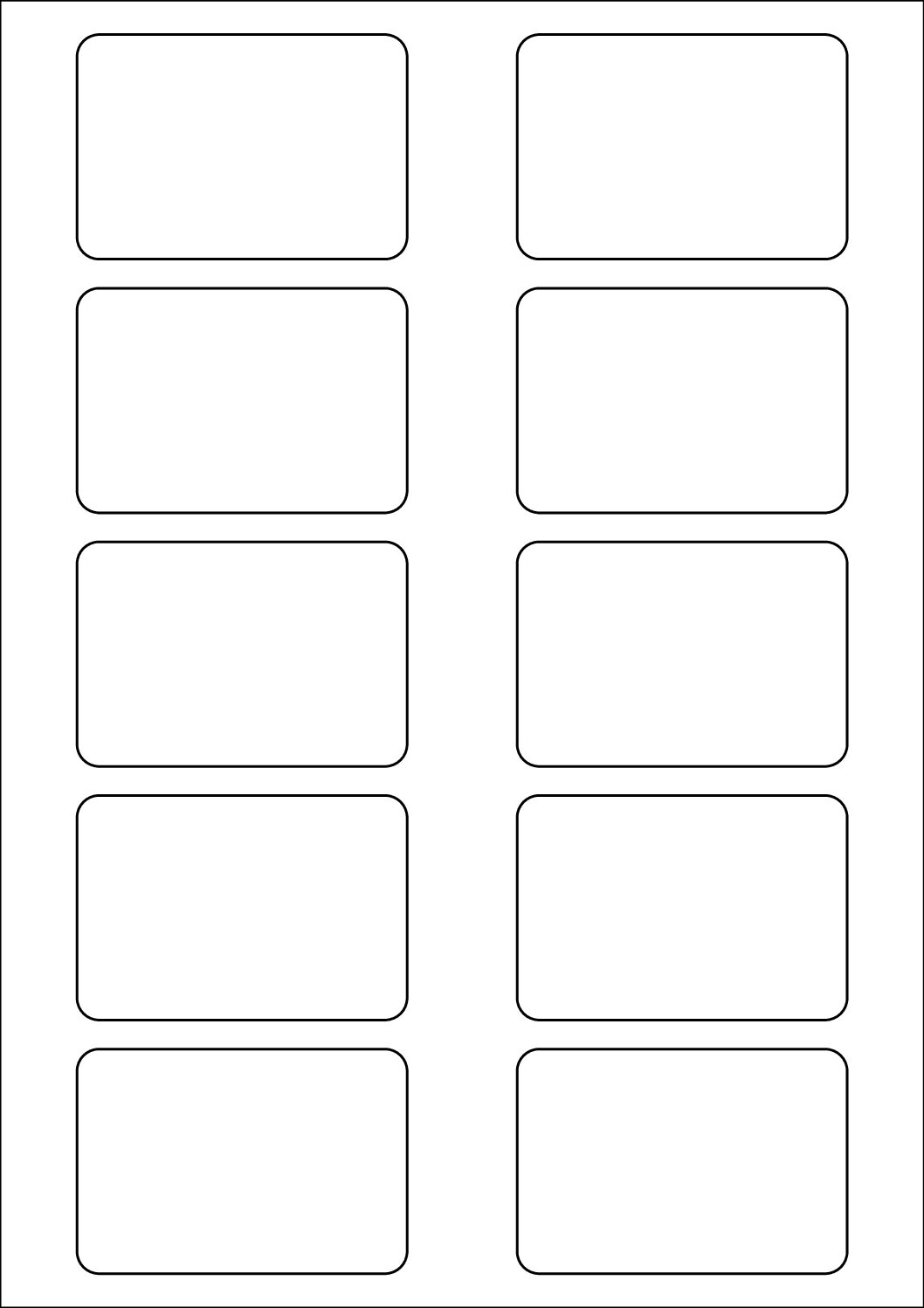 Rectangle Sticker Labels 75mm x 51mm