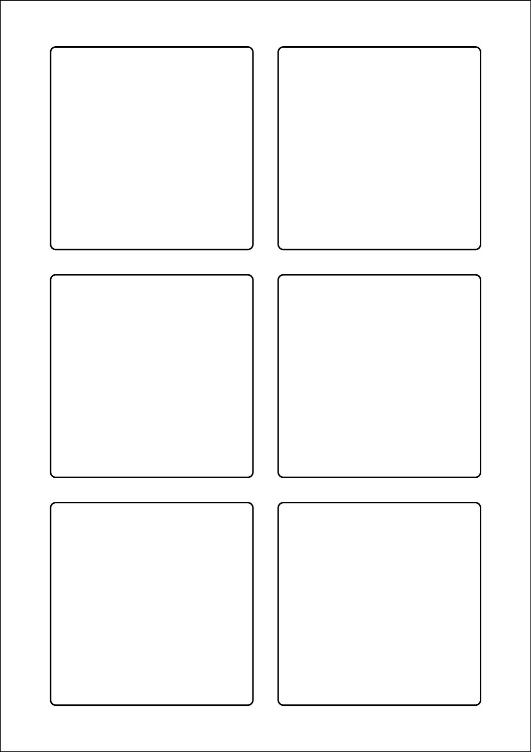 Square Sticker Labels 80mm x 80mm