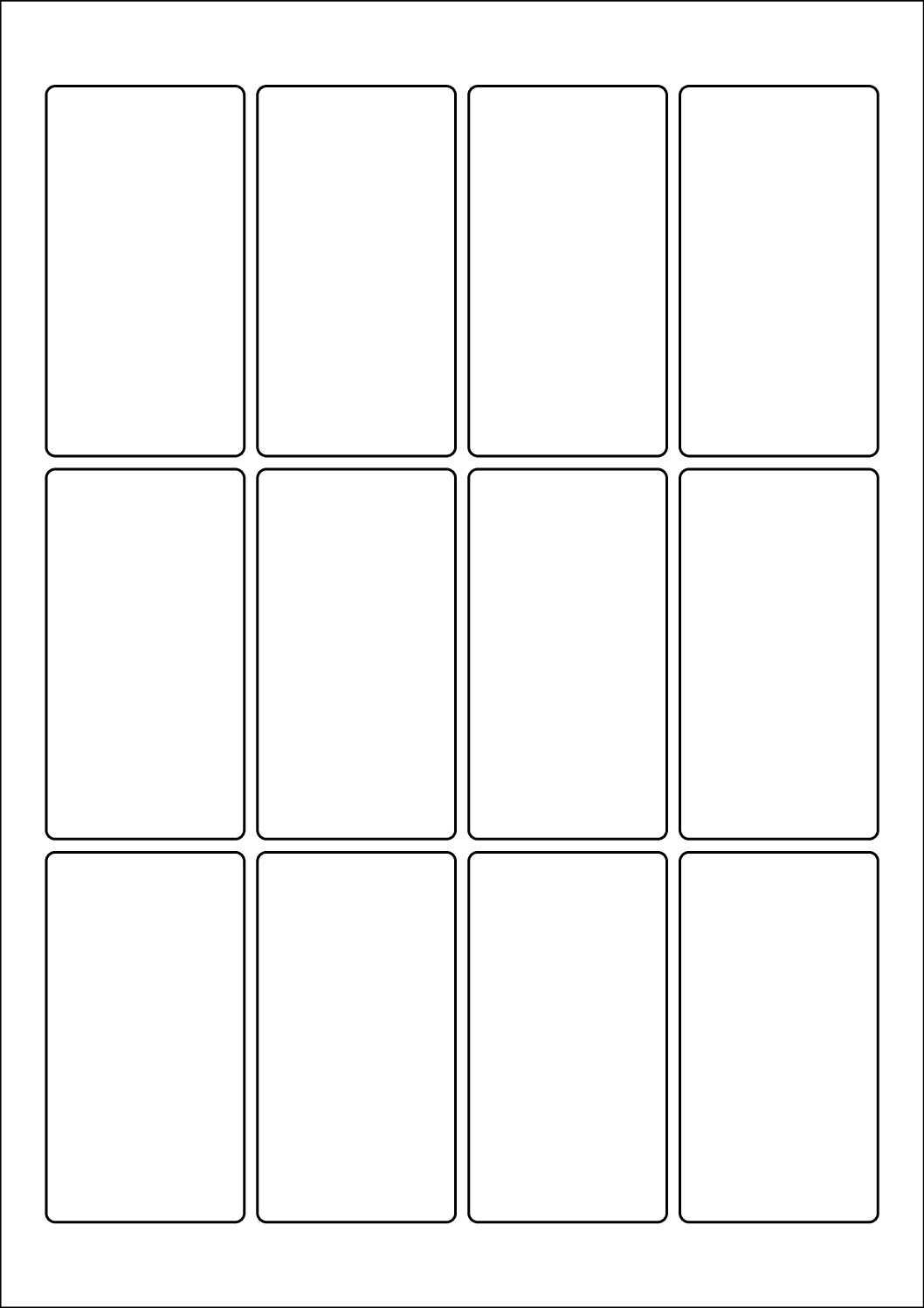 Rectangle Sticker Labels 84mm x 45mm