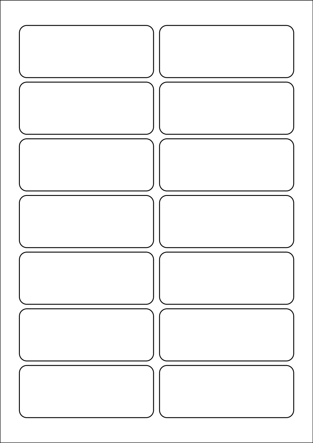 Rectangle Sticker Labels 90mm x 35mm