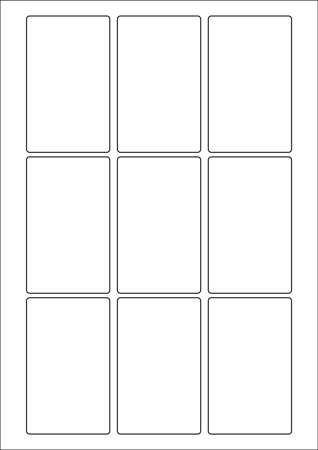 Rectangle Sticker Labels 90mm x 55mm