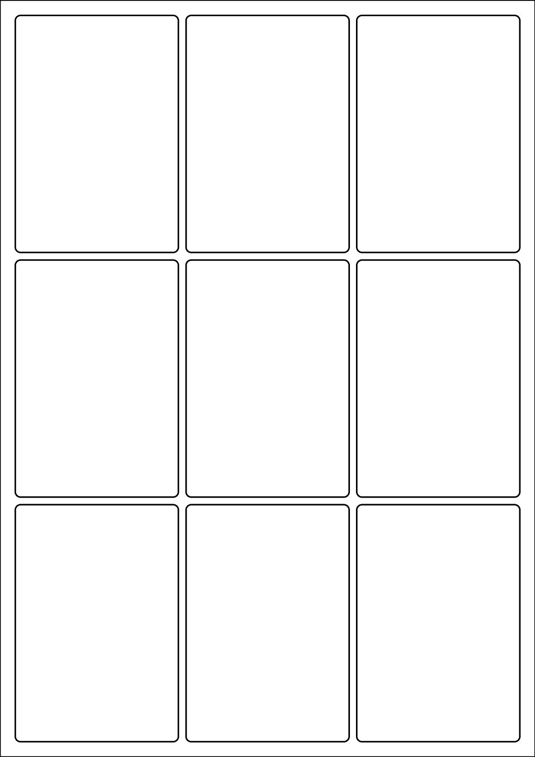 Rectangle Sticker Labels 93mm x 64mm