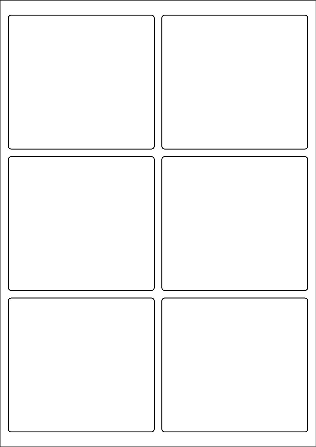 Rectangle Sticker Labels 97mm x 89mm