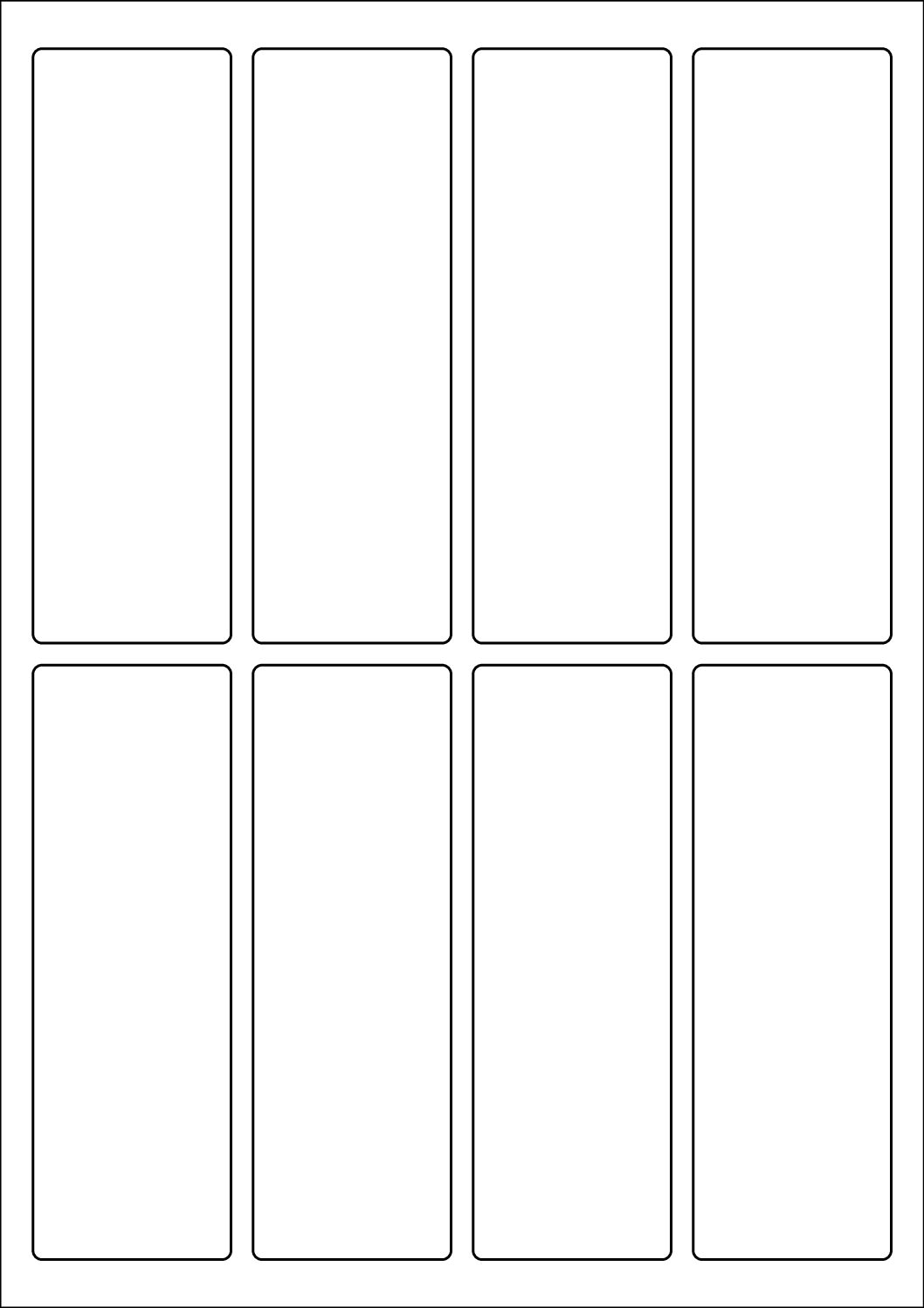 Rectangle Sticker Labels 135mm x 45mm