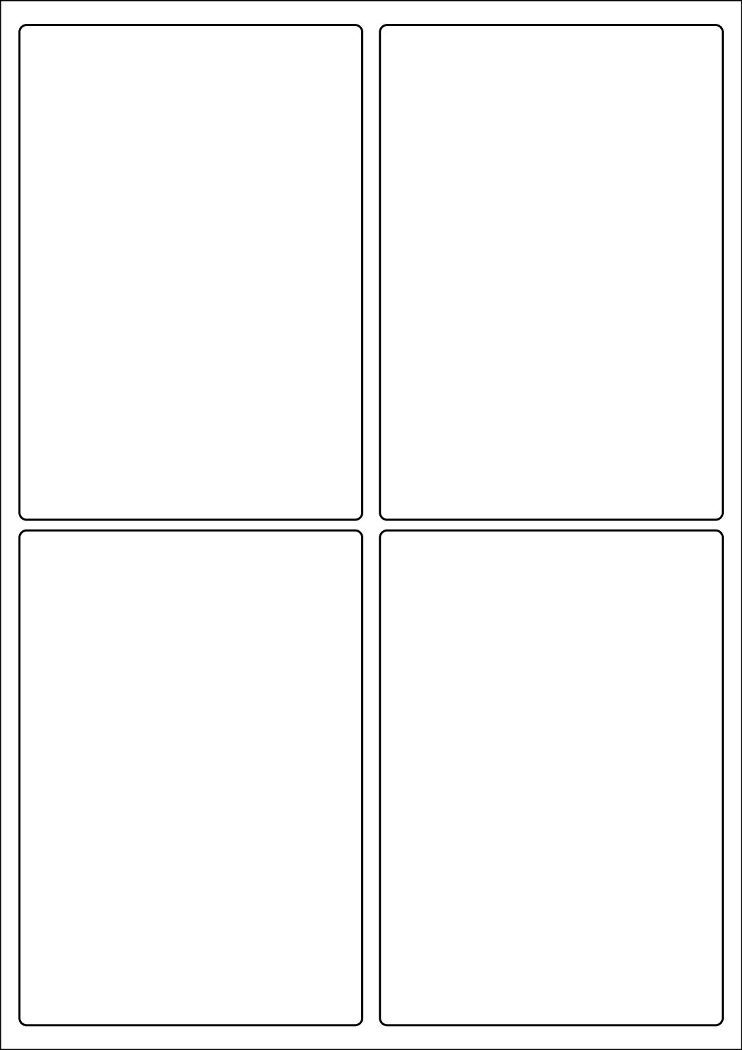 Rectangle Sticker Labels 140mm x 97mm