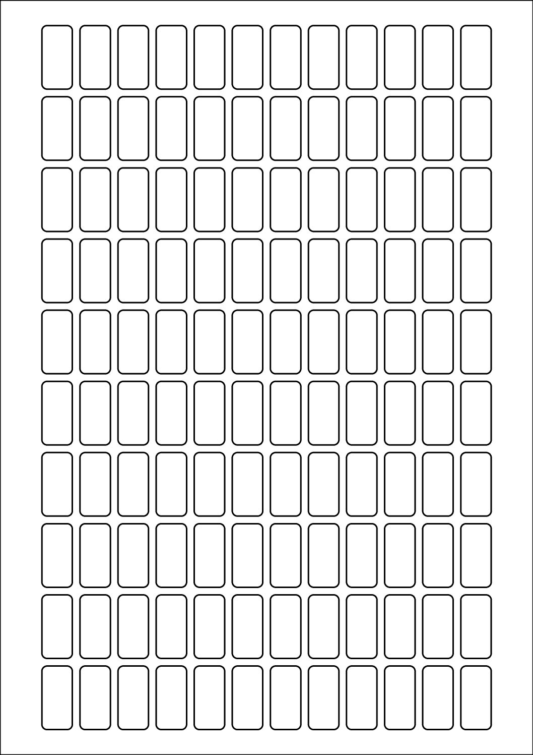 Rectangle Sticker Labels 25mm x 12mm