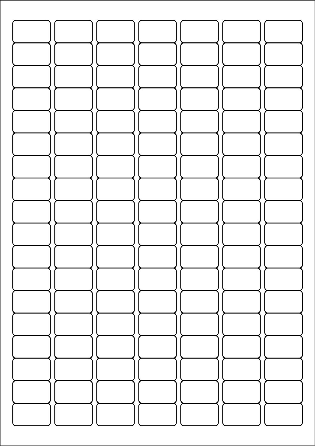 Rectangle Sticker Labels 25mm x 15mm