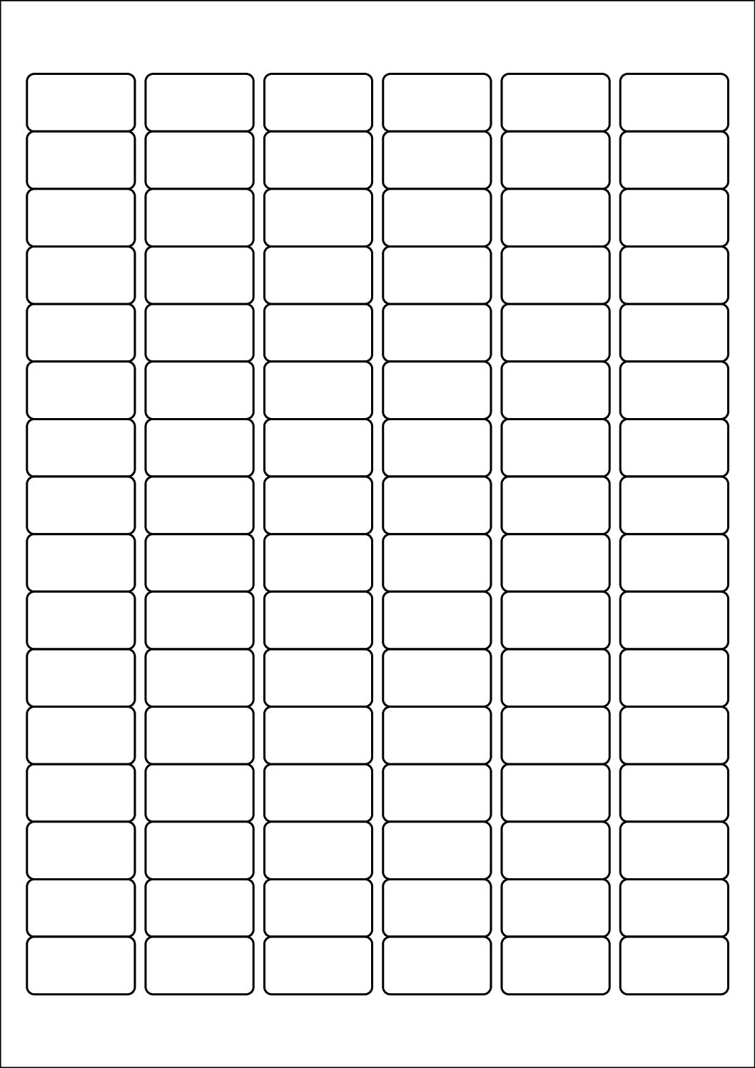 Rectangle Sticker Labels 30mm x 16mm