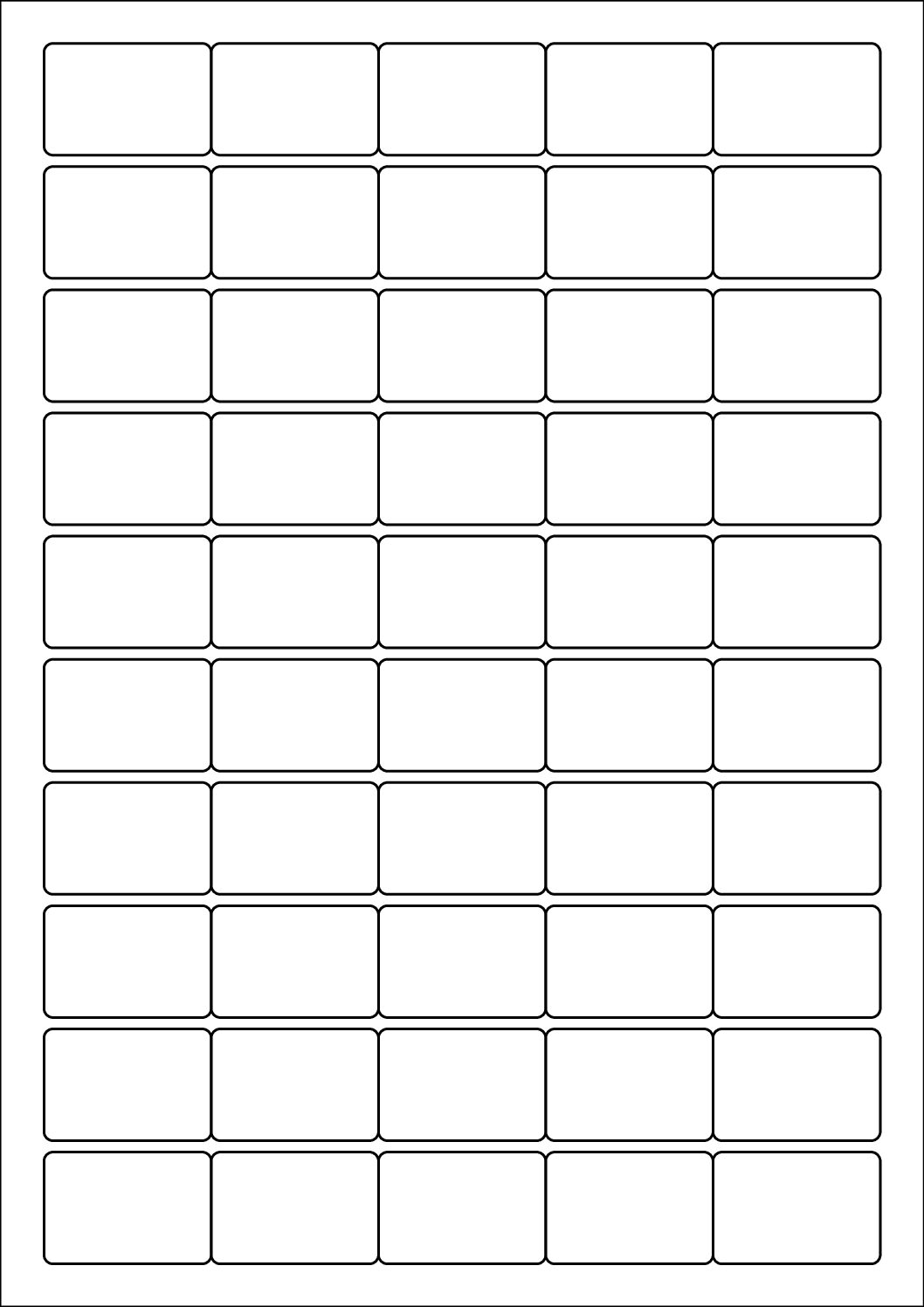 Rectangle Sticker Labels 38mm x 25.4mm