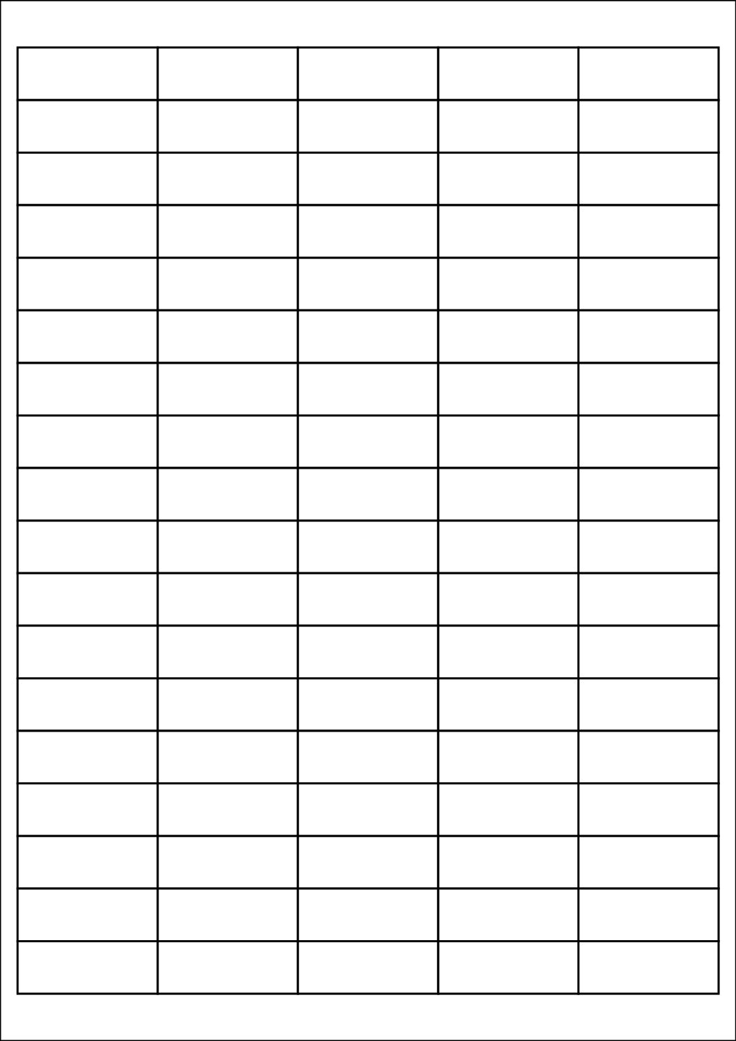 Rectangle Sticker Labels 40mm x 15mm