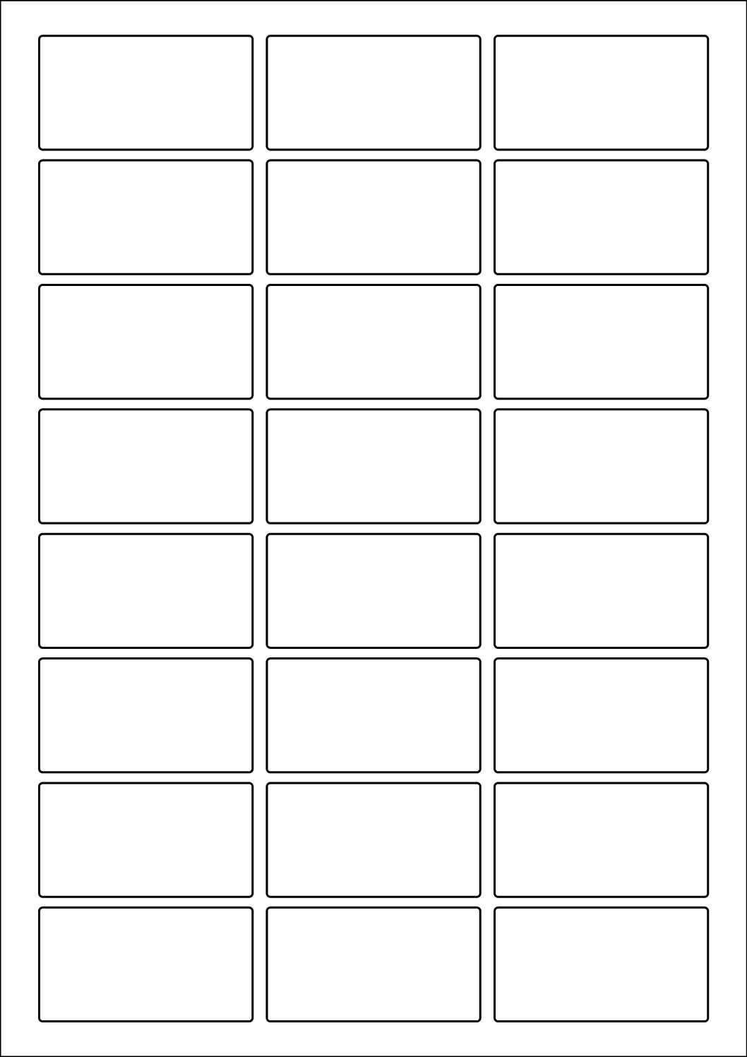 Rectangle Sticker Labels 60mm x 32mm