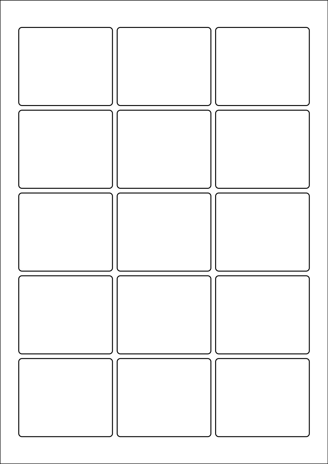 Rectangle Sticker Labels 60mm x 50mm