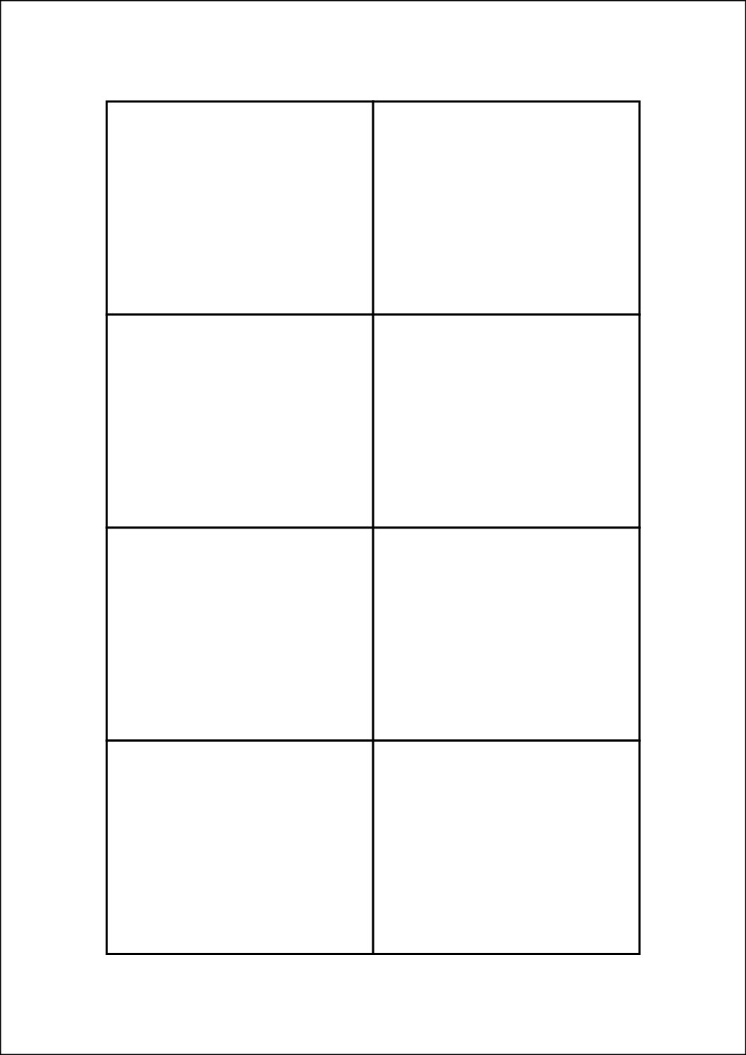 Rectangle Sticker Labels 75mm x 60mm