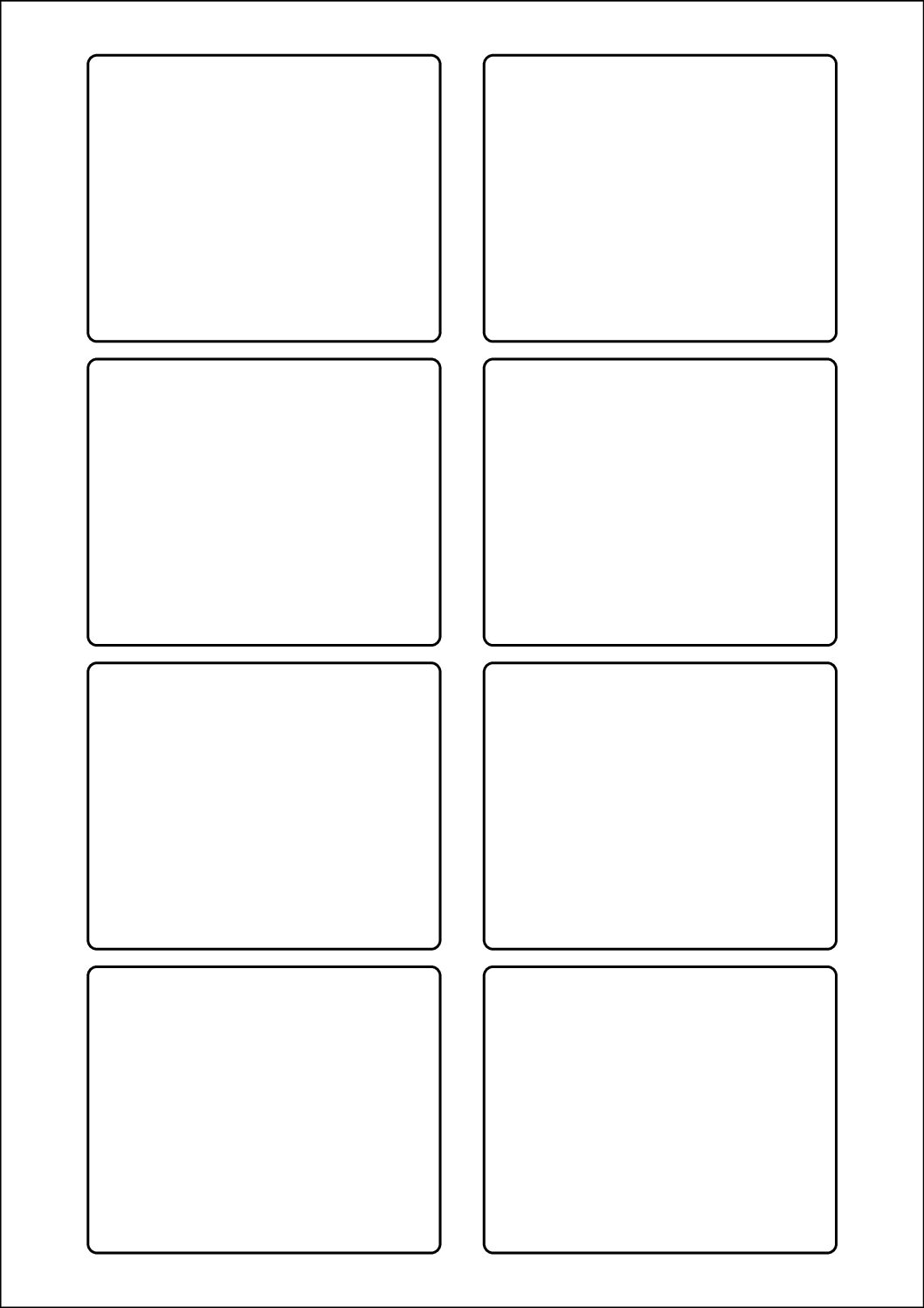 Rectangle Sticker Labels 80mm x 65mm