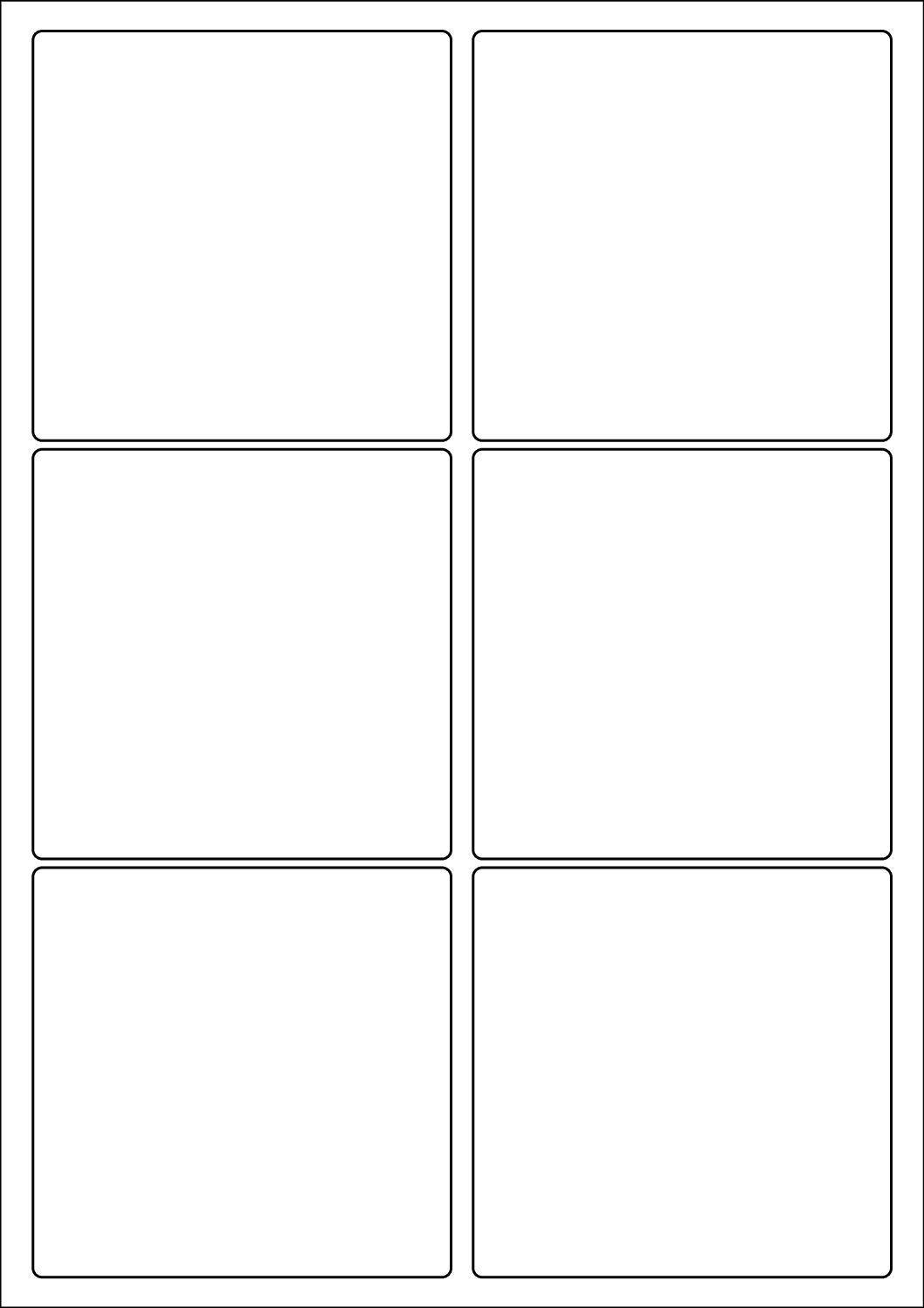 Rectangle Sticker Labels 95mm x 93mm