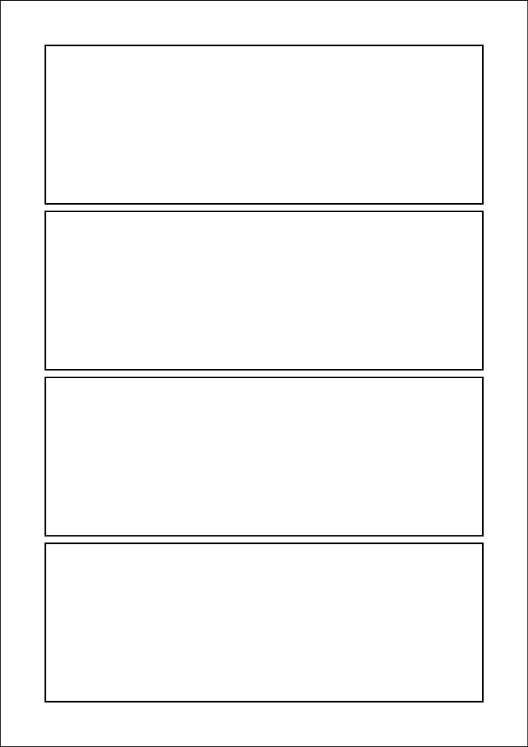 Rectangle Sticker Labels 174mm x 63mm (for paper labels only)