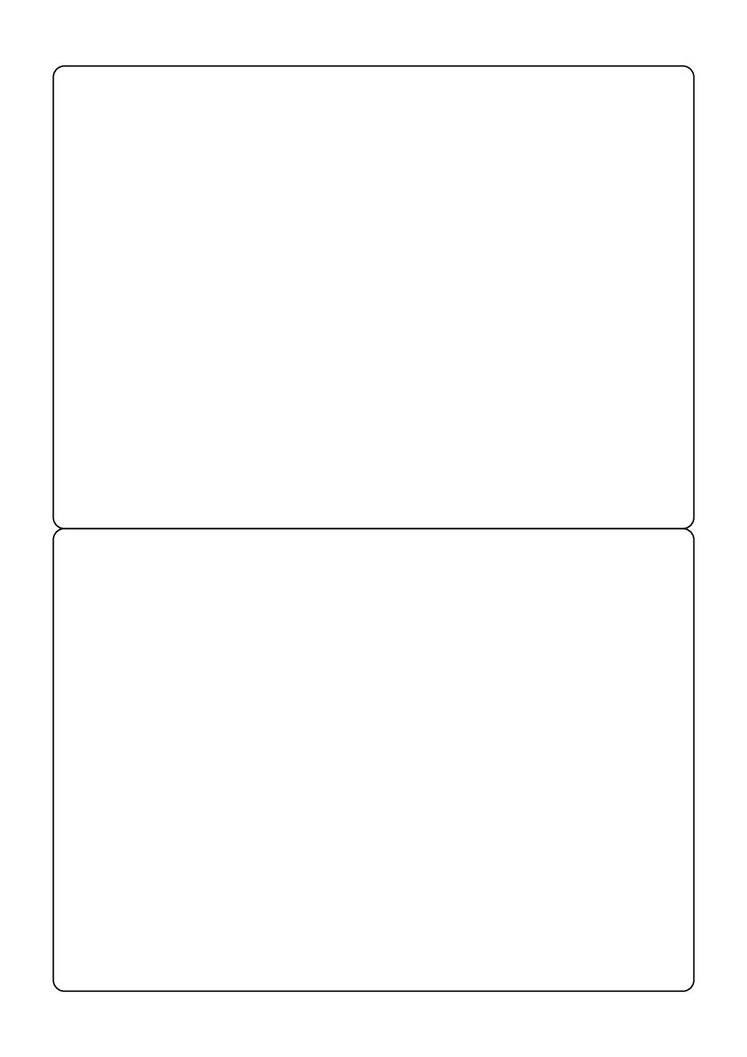 Rectangle Sticker Labels 180mm x 130mm (for paper labels only)