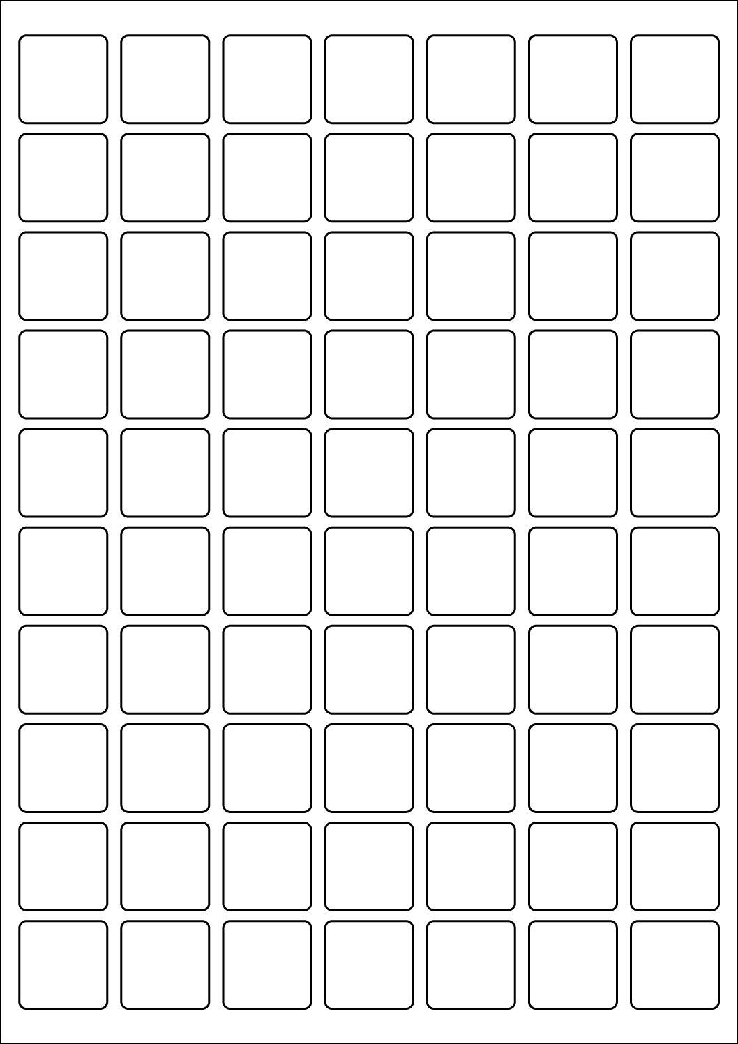 Square Sticker Labels 25mm x 25mm