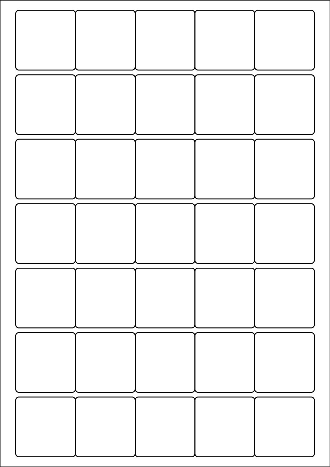 Square Sticker Labels 38mm x 38mm