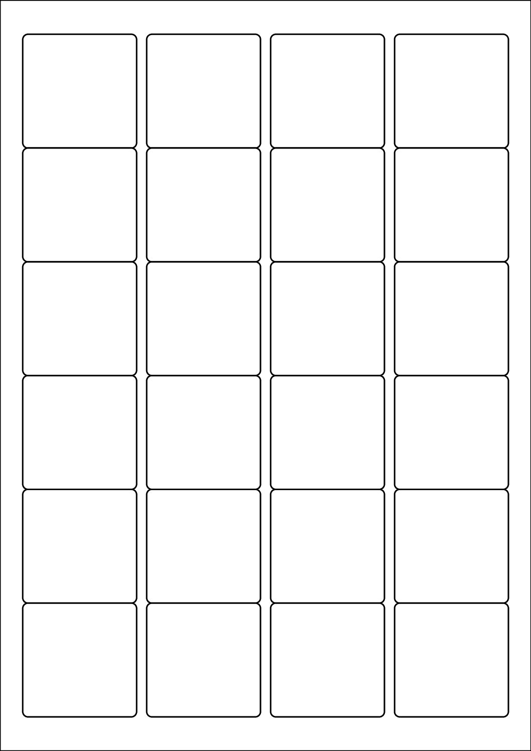 Square Sticker Labels 45mm x 45mm (suitable for paper only)