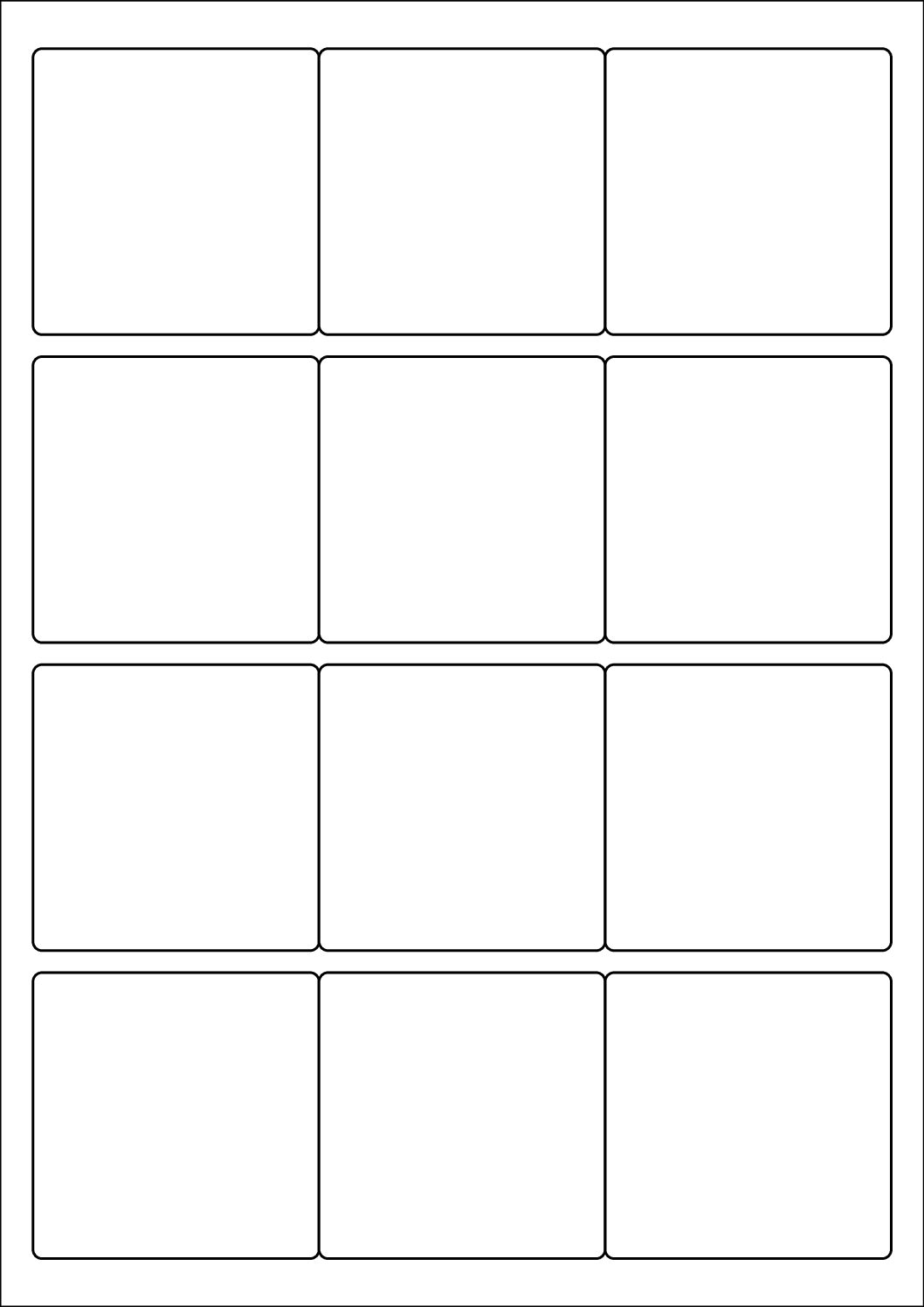 Square Sticker Labels 65mm x 65mm