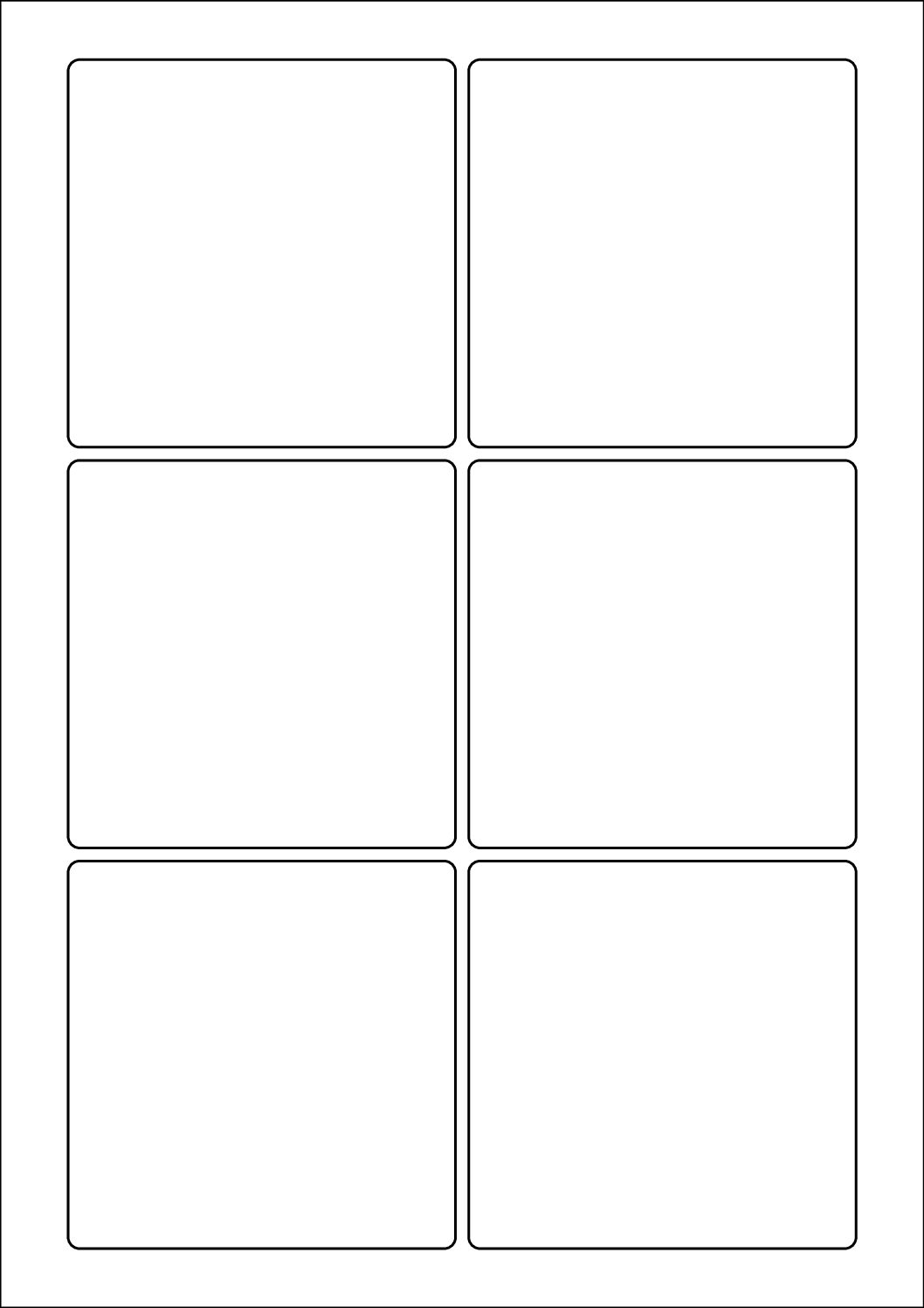 Square Sticker Labels 88mm x 88mm