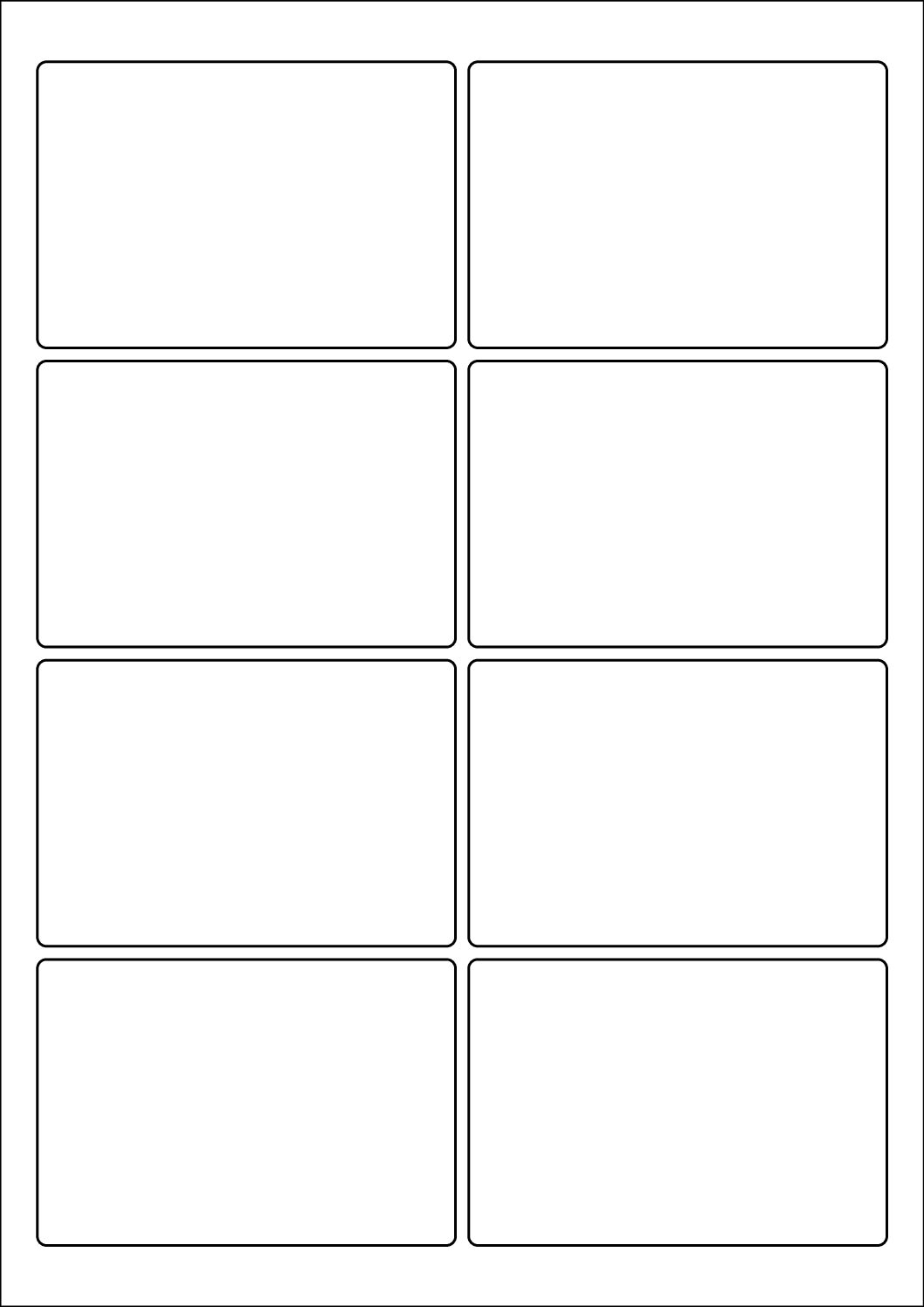 Rectangle Sticker Labels 95mm x 65mm